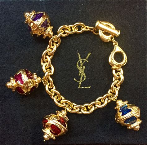 vintage ysl bracelet|saint laurent men's necklaces.